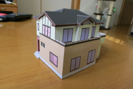 ペーパークラフト住宅模型２